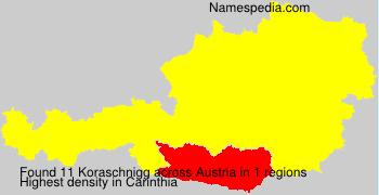 Surname Koraschnigg in Austria