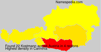Surname Kostmann in Austria Surname Kostmann in Austria