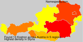 Surname Kostron in Austria Surname Kostron in Austria