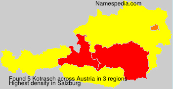 Surname Kotrasch in Austria Surname Kotrasch in Austria