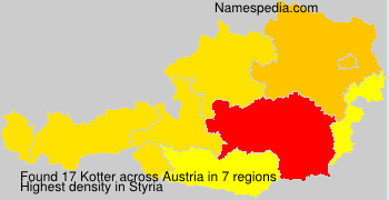 Surname Kotter in Austria Surname Kotter in Austria