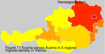 Surname Kozma in Austria Surname Kozma in Austria