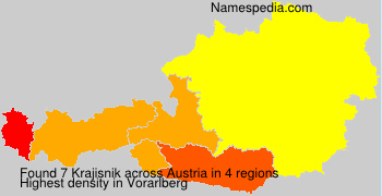 Surname Krajisnik in Austria Surname Krajisnik in Austria