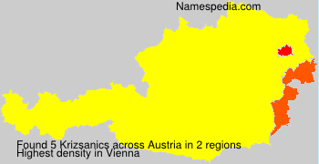 Surname Krizsanics in Austria Surname Krizsanics in Austria