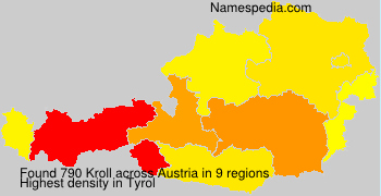 Surname Kroll in Austria Surname Kroll in Austria