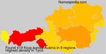 Familiennamen Krug - Austria