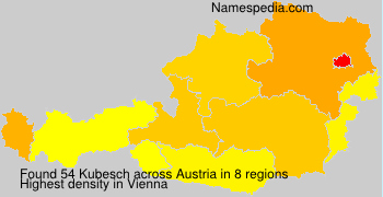 Surname Kubesch in Austria