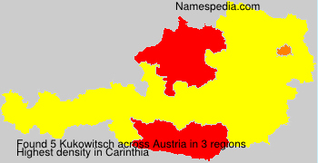 Surname Kukowitsch in Austria