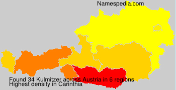 Surname Kulmitzer in Austria Surname Kulmitzer in Austria
