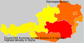 Surname Kummer in Austria Surname Kummer in Austria