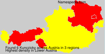 Surname Kunczicky in Austria Surname Kunczicky in Austria