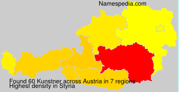 Surname Kunstner in Austria Surname Kunstner in Austria