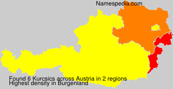 Surname Kurcsics in Austria Surname Kurcsics in Austria