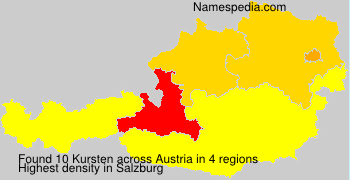 Surname Kursten in Austria Surname Kursten in Austria