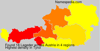 Surname Lageder in Austria Surname Lageder in Austria