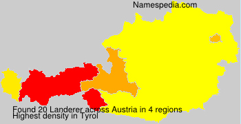 Surname Landerer in Austria Surname Landerer in Austria