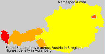 Surname Lapadatovic in Austria Surname Lapadatovic in Austria