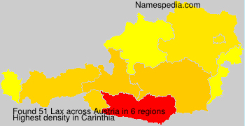 Surname Lax in Austria Surname Lax in Austria