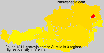 Surname Lazarevic in Austria