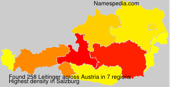 Surname Leitinger in Austria