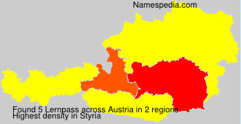 Surname Lernpass in Austria Surname Lernpass in Austria
