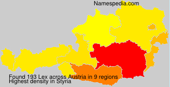 Surname Lex in Austria Surname Lex in Austria