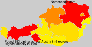 Surname Lintner in Austria Surname Lintner in Austria
