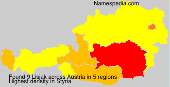 Surname Lisjak in Austria Surname Lisjak in Austria