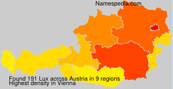 Surname Lux in Austria Surname Lux in Austria