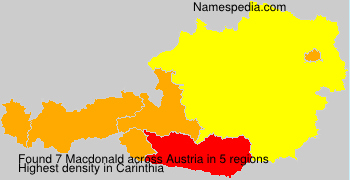 Surname Macdonald in Austria Surname Macdonald in Austria