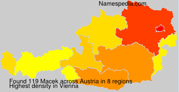 Surname Macek in Austria Surname Macek in Austria