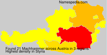 Surname Machhammer in Austria Surname Machhammer in Austria