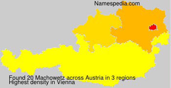 Surname Machowetz in Austria Surname Machowetz in Austria