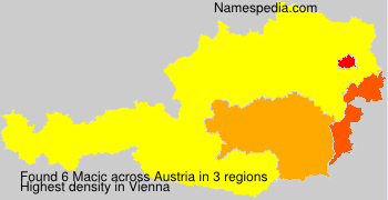 Surname Macic in Austria Surname Macic in Austria