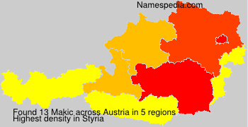 Surname Makic in Austria Surname Makic in Austria