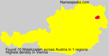 Surname Malekzadeh in Austria Surname Malekzadeh in Austria