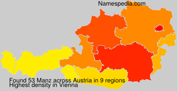 Surname Manz in Austria Surname Manz in Austria