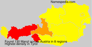 Surname Manzl in Austria