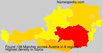 Surname Marcher in Austria Surname Marcher in Austria