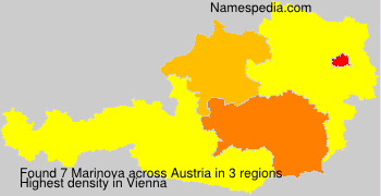 Surname Marinova in Austria Surname Marinova in Austria