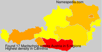 Surname Maritschnig in Austria Surname Maritschnig in Austria