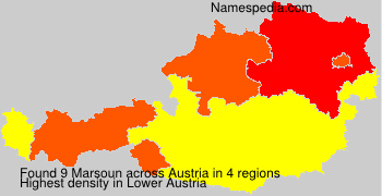 Surname Marsoun in Austria Surname Marsoun in Austria