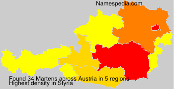 Surname Martens in Austria Surname Martens in Austria