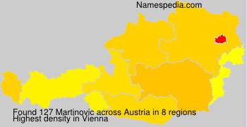 Surname Martinovic in Austria