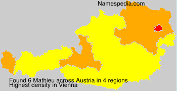 Surname Mathieu in Austria Surname Mathieu in Austria