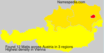 Surname Matis in Austria Surname Matis in Austria
