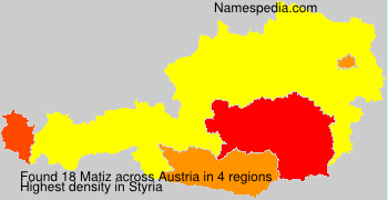 Surname Matiz in Austria Surname Matiz in Austria