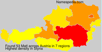 Surname Matl in Austria