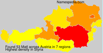 Surname Matl in Austria Surname Matl in Austria