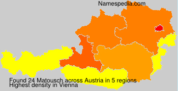 Surname Matousch in Austria Surname Matousch in Austria